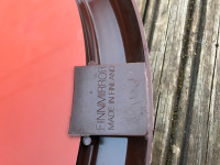 Finnmirror, pyre peili, 50 cm, ruskea kehys, vintage