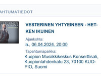 Vesterinen yhtyeineen, Kuopio 6.4.2024