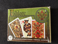 Vintage Piatnik Folklore pelikortit
