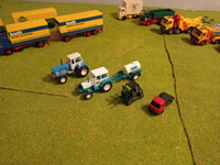 H0-ajoneuvoja Vol 7: 2 traktoria, trukki ja kuorma-auto