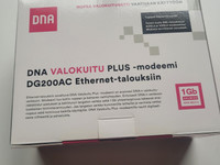 DNA Valokuitu Plus modeemi DG200AC Ethernet talouksiin