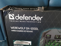 Defender Werewolf GK-1200l uusi taustavalaistu pelinppimist