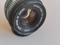 Canon FD 50 f/1,8 objektiivi