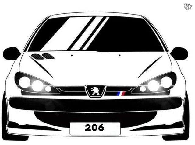Peugeot 206 automaatti. 1
