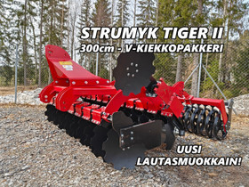 STRUMYK TIGER II 300cm lautasmuokain - V-KIEKKO, Maatalouskoneet, Kuljetuskalusto ja raskas kalusto, Urjala, Tori.fi