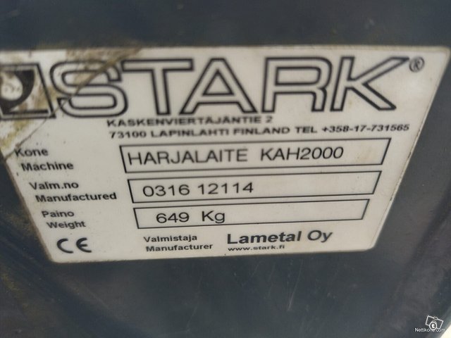 Stark 2000 Kauhaharja+sivuharja 2