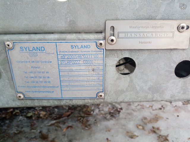 Syland HP2 Auton/tavarankuljetustraileri 11