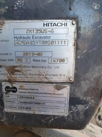 Hitachi ZX135US-BL6 2