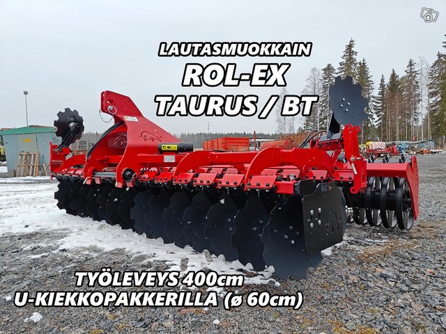 Lautasmuokkain Rol-Ex Taurus / BT - 400cm - VIDEO 1