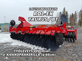 Lautasmuokkain Rol-Ex Taurus / BT - 400cm - VIDEO, Maatalouskoneet, Kuljetuskalusto ja raskas kalusto, Urjala, Tori.fi