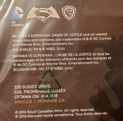 Batman Vs Superman 2016 20 dollari, kuva 1