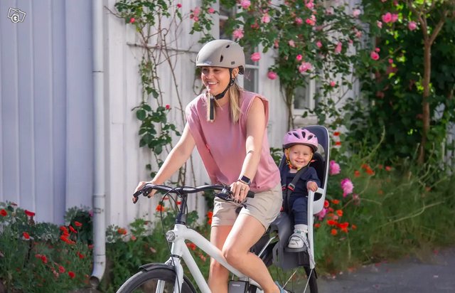 Naisten polkupyörä + lastenistuin