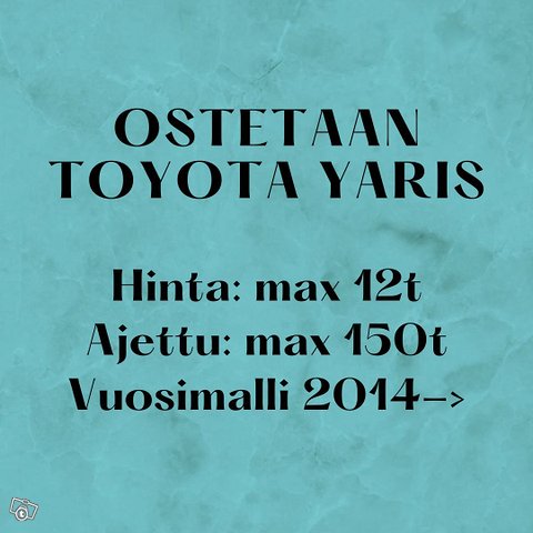 Ostetaan Toyota Yaris 1