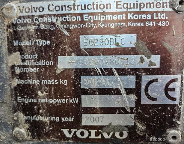 Volvo EC290BLC 20