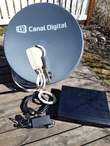 Canal Digital lautasantenni ja tallentava digiboxi