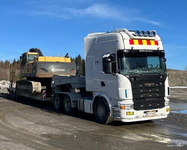 Scania R164 + Närko 3-aks + Meiller 3-aks 4