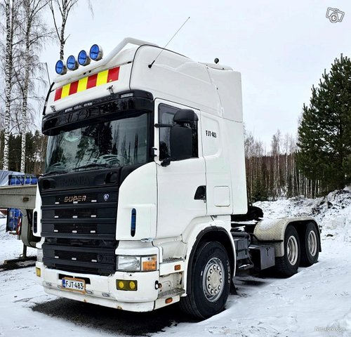 Scania R164 + Närko 3-aks + Meiller 3-aks 9