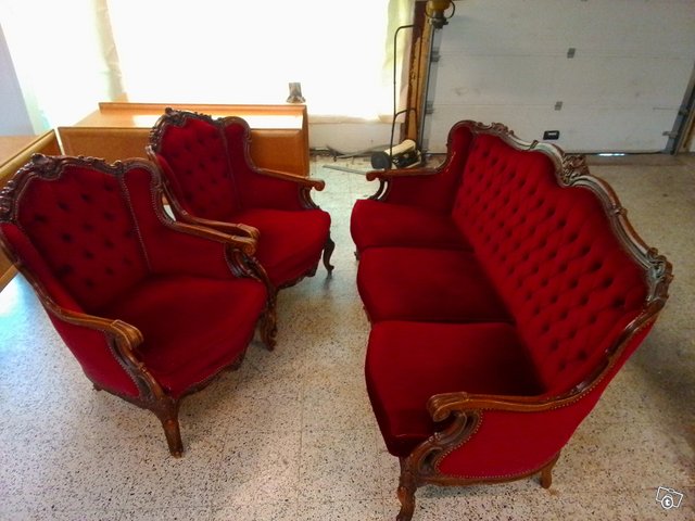 Rokokoo sohva +tuolit, kuva 1