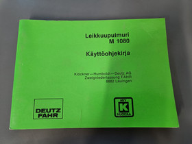 Deutz Fahr M1080 leikkuupuimurin ohjekirja, Maatalouskoneet, Kuljetuskalusto ja raskas kalusto, Urjala, Tori.fi