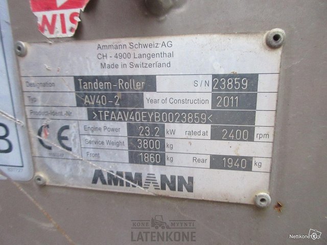 Ammann AV40-2 Tandemjyrä 19