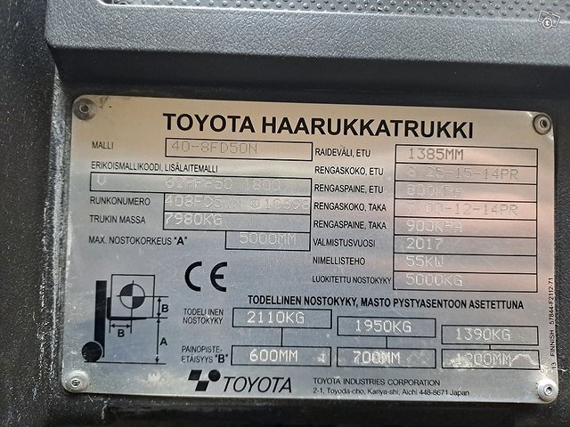 Toyota Tonero SAS 50, hinta sis alv, kuva 1
