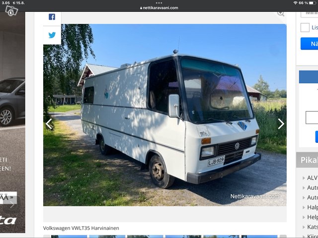 VW LT35/ Ajokki 1000 b-kortilla saa ajaa 4