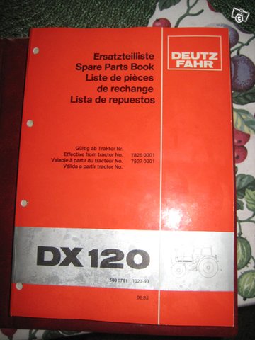 Deutz-Fahr DX 120 varaosakuvasto 2