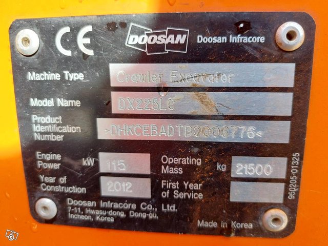 Doosan DX 225 LC 20
