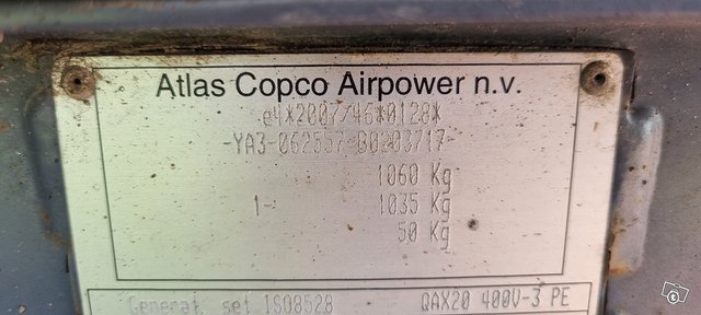 Agrekaattikärry Atlas Copco 20 7