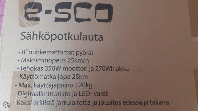 E-sco sähköpotkulauta, kuva 1