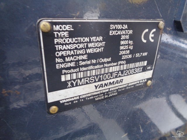 Yanmar SV 100-2 14