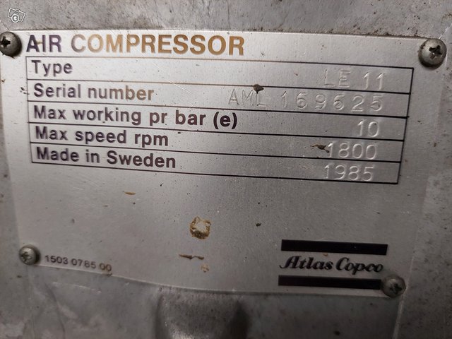 Atlas copco le11 kompressori 8