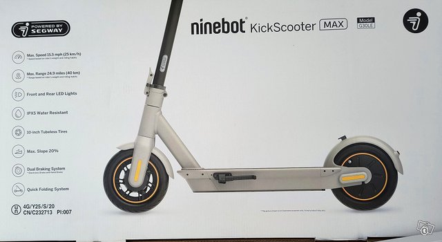 Sähköpotkulauta Ninebot KickScooter MAX, kuva 1