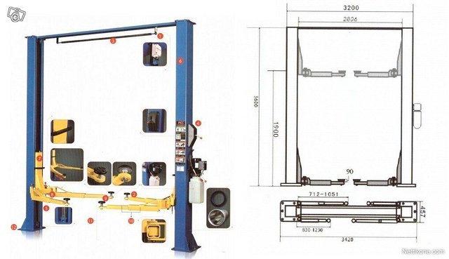 Nord Lattiavapaa 4T 3.60m 220v tai 380v uusi 4