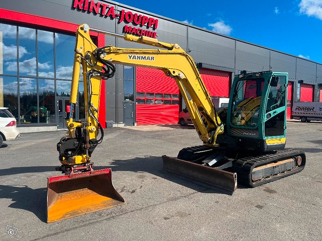 Yanmar Vio 80 / Engcon + Pihdit, Rasvari, Kauha 2