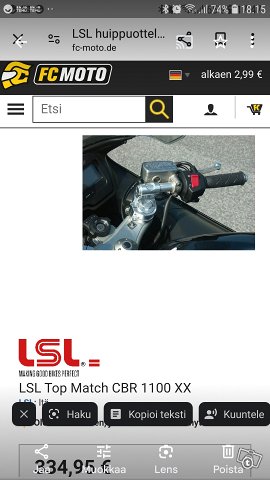 LSL korotussetti Honda CBR XX 1100, kuva 1