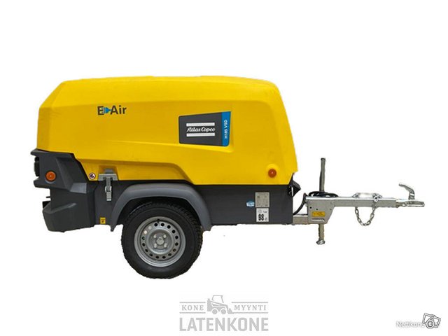 Atlas Copco E-Air H185 VSD Vaunukompressori, kuva 1