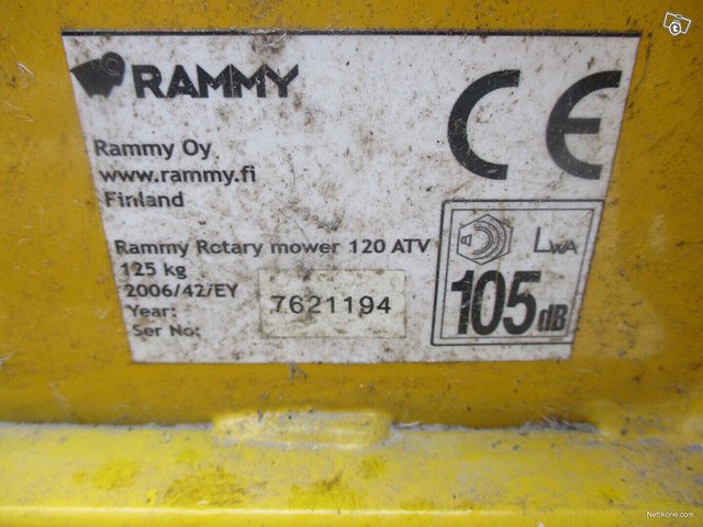 Rammy ROTARY LAWN MOWER 120 ATV 5