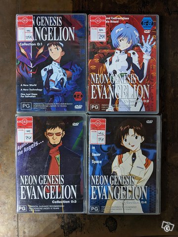 'Neon Genesis Evangelion Collection 0:1 - 0:4' 4 DVDs anime-sarja, kuva 1