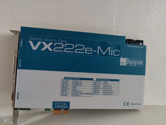 PC Äänikortti - Digigram VX222e-Mic, kuva 1