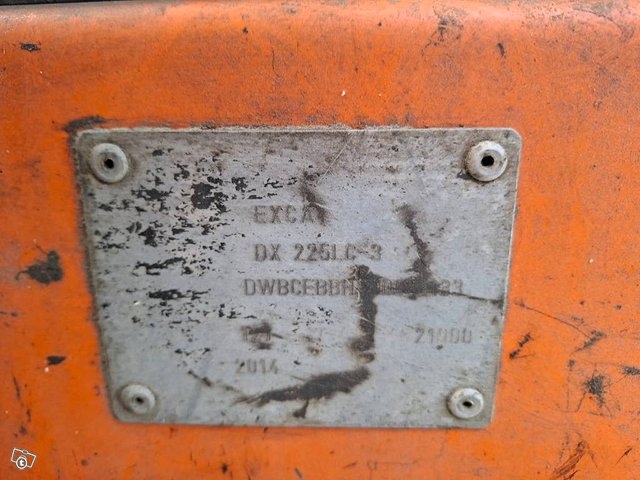 Doosan DX 225 LC-3/ kallistuvaliitin, Rasvari, Lämmitin, 9