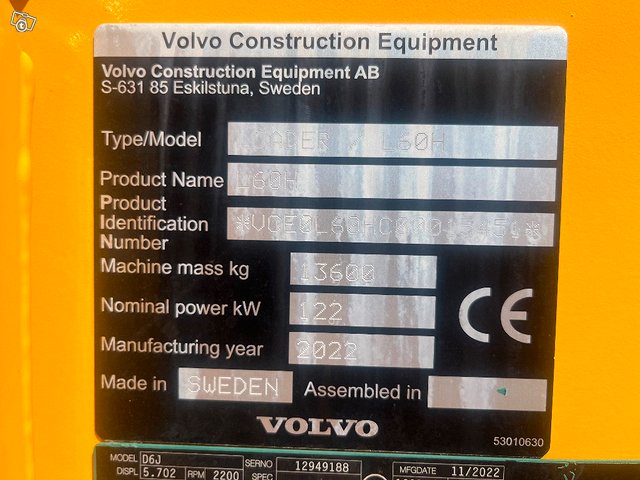 Volvo L 60 H / 4.äs hyd, CDC, BSS, 50km/h 11