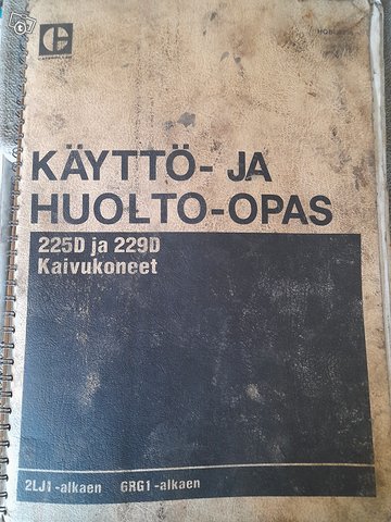 Caterpillar 225D, 229D huolto-ja käyttöohjekirja 1