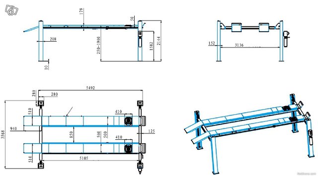 4 pilari nostin eurolift pro 5t 5.2m uusi 4