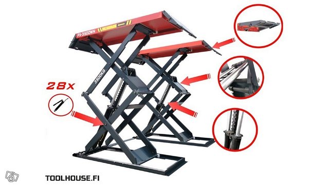 Saksinostin 3500kg / automaattilukoilla, kuva 1