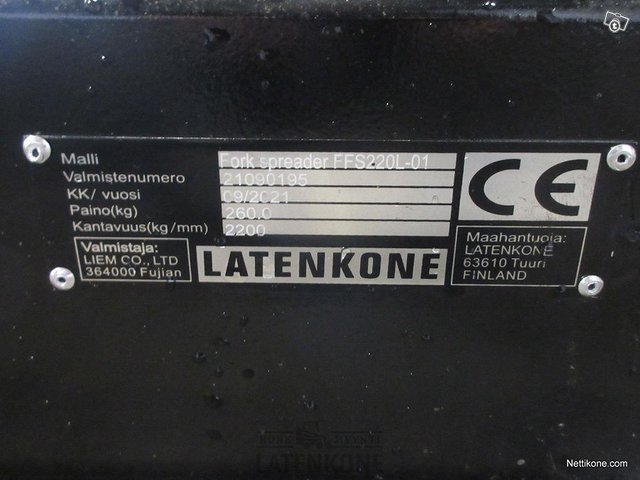 Laten Trukkipiikkien Levityssovite 2200kg 9