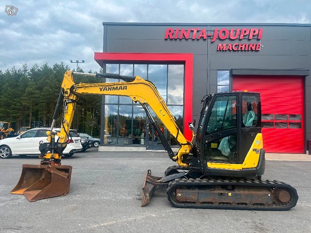 Yanmar Vio 80 / Engcon, 2 Kauhaa, Rasvari, Hyvät telat, kuva 1