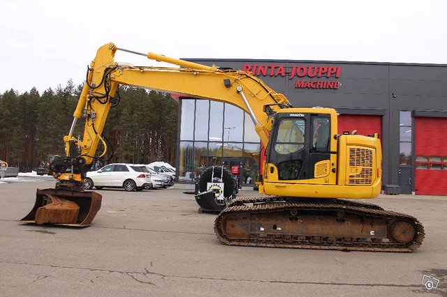 Komatsu PC 228 USLC / Engcon, 2 kauhaa, Rasvari, Webasto, kuva 1