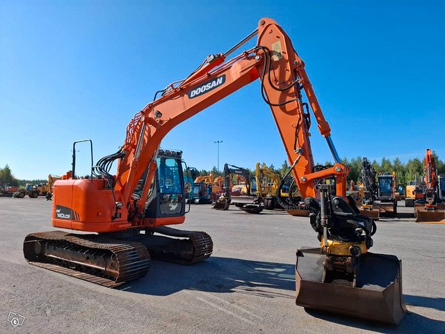 Doosan DX 140 LCR /Engcon, Rasvari, Lämmitin, 3