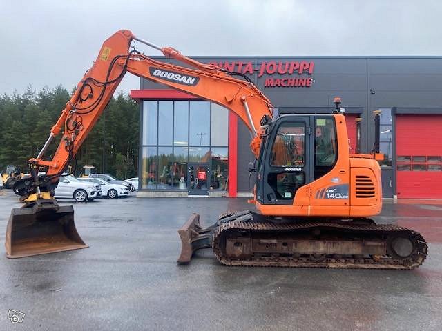 Doosan DX 140 LC-3 / Engcon + pihdit, Leica 3-D, Kauha, kuva 1